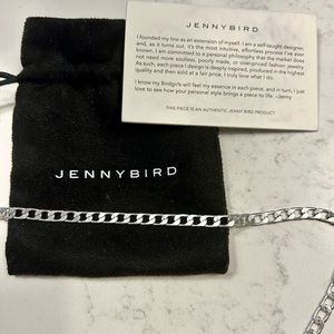 Genuine Jenny Bird sterling silver chain.